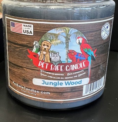 Parrot Safe Candles-Jungle Wood