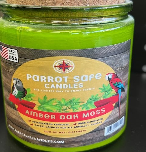 Parrot Safe Candles-Amber Oak Moss